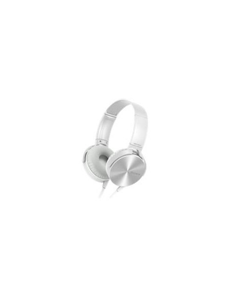 Auriculares sony mdrxb450apb plegables carcasa de aluminio blanco MDRXB450APW kiwiku.com