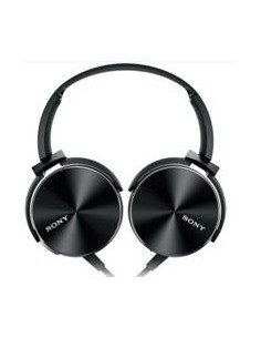 Auriculares sony mdrxb450bv plegables carcasa de aluminio negro MDRXB450BV kiwiku.com
