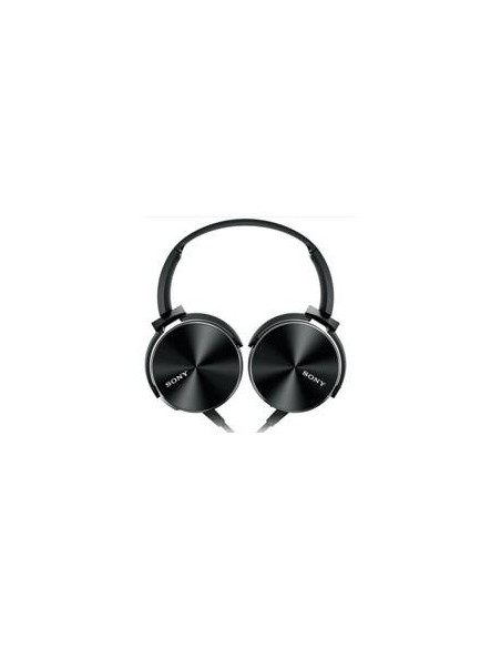 Auriculares sony mdrxb450bv plegables carcasa de aluminio negro MDRXB450BV kiwiku.com