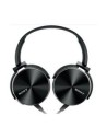 Auriculares sony mdrxb450bv plegables carcasa de aluminio negro