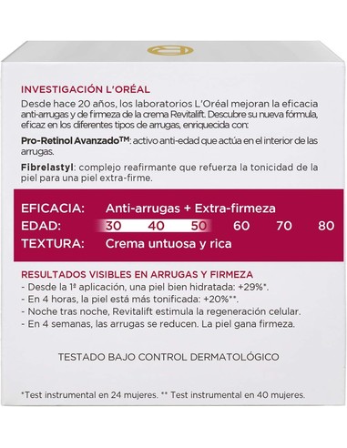 Compra L'OREAL PARIS Revitalift Crema De Noche 50 ml en Kiwiku