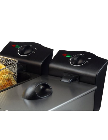 Tristar FR-6931 - Freidora, termostato dual, 2 x 3 l FR-6931 kiwiku.com