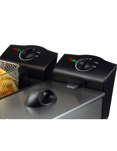 Tristar FR-6931 - Freidora, termostato dual, 2 x 3 l FR-6931 kiwiku.com