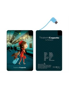 Cargador externo power bank 2300 mah maleta coquette BXBAG1000 kiwiku.com