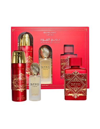 lattafa_bade'e_al_oud_sublime_gift_set_-_eau_de_parfum_100_ml_+_perfumed_spray_200_ml_+_hair_mist_50_ml_para_hombres_62903605999