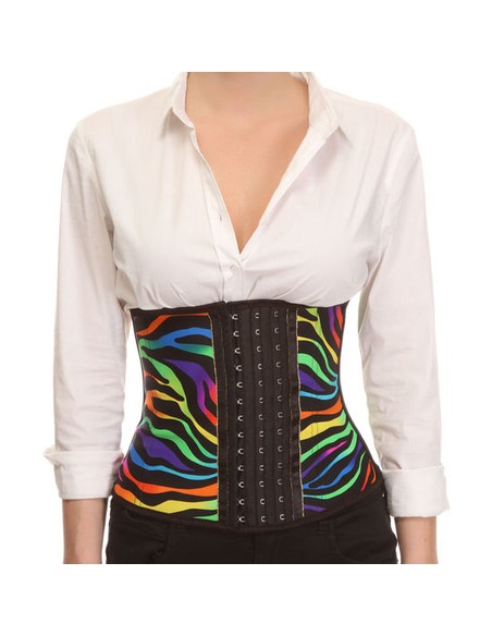 Corset Latex Appearance Multicolor Intimax | Lencería Sensual con Ballenas Metálicas | Kiwiku