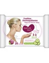 Brevia Toallitas Desmaquilladoras Con Pepino 20 Unidades Limpieza Suave para Cara y Ojos