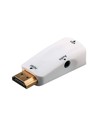 Goobay Adaptador Video Hdmi Macho A Vga Hembra Con Audio, Incluye Cable Mini Jack 3.5mm, Blanco, Soporte Full Hd