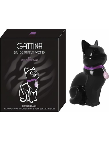 Jean-Pierre Sand Gattina Eau de Parfum 75 ml Mujer Botella Gato | Perfume Oriental Gourmand en Kiwiku
