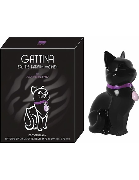 Jean-Pierre Sand Gattina Eau de Parfum 75 ml Mujer Botella Gato | Perfume Oriental Gourmand en Kiwiku