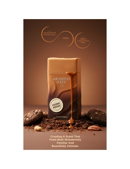 Arabiyat Sugar Cookie Dough Eau de Parfum Unisex 100 ml | Fragancia Gourmand Dulce | Kiwiku