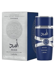 Lattafa Asad Zanzibar Limited Edition Eau de Parfum para Hombres 100 Ml Fragancia Oriental Acuática Fresca