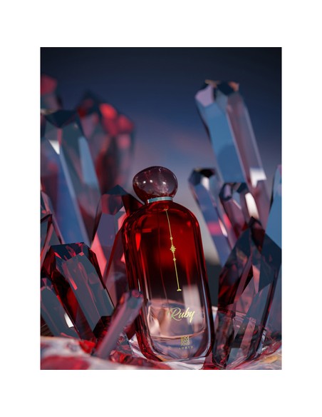 AHMED AL MAGHRIBI Ruby Eau de Parfum Unisex 100 ml | Fragancia Floral Gourmand Amaderada | Kiwiku