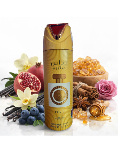 LATTAFA Pride Nebras Elixir Desodorante Unisex 200 ml | Fragancia Ámbar Vainilla | Kiwiku