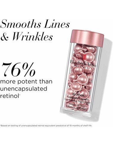 Elizabeth Arden Smooth  Renew Retinol Ceramide Capsules Anti-Aging 30 Cápsulas | Kiwiku