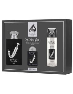 lattafa_pride_ishq_al_shuyukh_silver_luxury_perfume_gift_set_para_hombre_-_eau_de_parfum_100_ml_+_spray_corporal_200_ml_+_edp_de