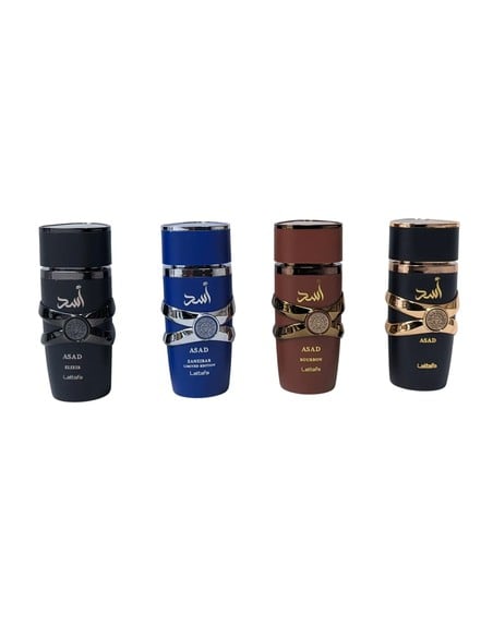 LATTAFA Asad Collection Eau de Parfum 4x25 ml Set Oriental Masculino | Kiwiku