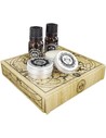 Dear Barber Mini Grooming Collection Set de Cuidado para Barba y Bigote Con Balm 15 Ml, Oil 10 Ml, Moustache Wax 15 Ml y With Co