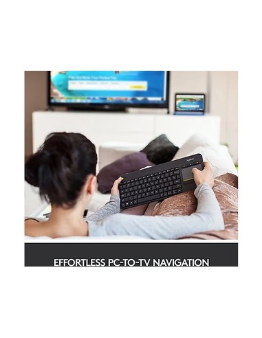 Compra Logitech K400 Plus Teclado Inalámbrico Con Touchpad En Kiwiku