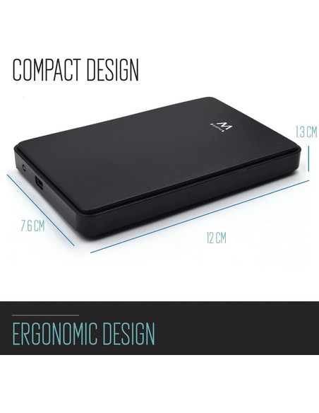 Compra Ewent Carcasa Disco Duro Externo 2.5" USB 2.0 Sin Tornillos en Kiwiku