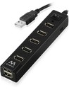 Ewent Ew1130 - Hub de Red Usb 2.0 de 7 Puertos Con Switch On/off