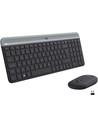 Logitech Slim Wireless Keyboard Mouse Combo Mk470 Ita, Gris