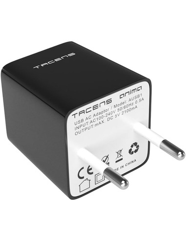 Cargador USB TACENS Anima AUS1 2 Puertos 2.1A - Kiwiku