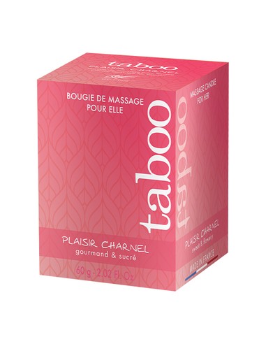 Vela de Masaje Ruf Taboo Plaisir Charnel Aroma Flor de Cacao 60 ml | Kiwiku
