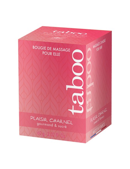 Vela de Masaje Ruf Taboo Plaisir Charnel Aroma Flor de Cacao 60 ml | Kiwiku