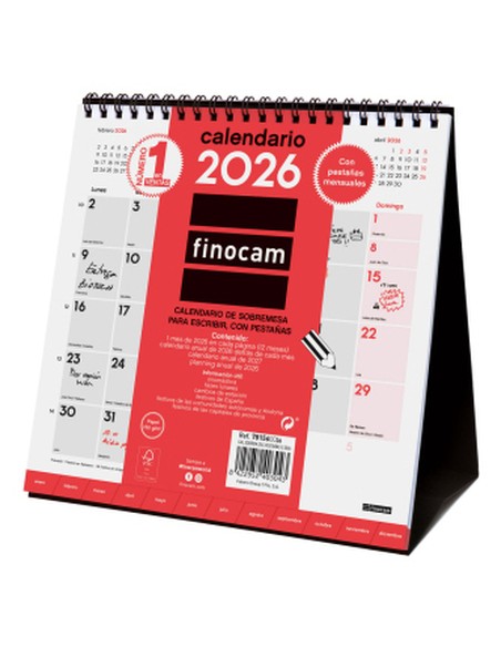 finocam_calendario_de_sobremesa_para_escribir_s-190x190mm_con_pestañas_multivista_neutro_2026_8422952403043_oferta