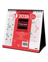 Finocam Calendario de Sobremesa para Escribir S-190x190mm Con Pestañas Multivista Neutro 2026