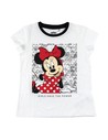 Cerda Camiseta Corta Premium Algodón Single Jersey Minnie, Color Blanco, Talla 14 Años