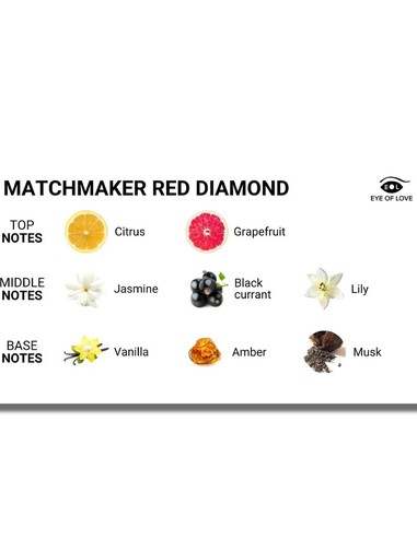 Eye of Love Matchmaker Red Diamond Perfume Feromonas para Ella 30 ml | Kiwiku