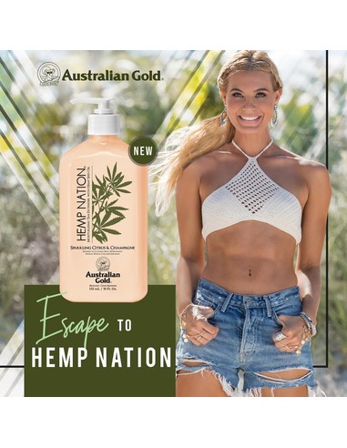 Australian Gold Hemp Nation Sparkling Citrus amp Champagne Loción After Sun 535 ml | Kiwiku