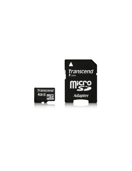 Transcend TS4GUSDHC2 - Tarjeta de memoria micro SDHC de 4 GB con 1 adaptador TS4GUSDHC2 kiwiku.com