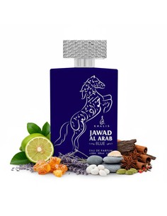 Khalis Jawad Al Arab Blue Eau de Parfum Unisex 100 Ml Fragancia Fresca Cítrica Amaderada