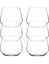 Bergner Set 6 Vasos de Agua 38 Cl Cristal Colección Barware