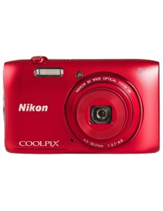 Nikon CoolPix S3600 - Cámara digital compacta de 20 MP y zoom óptico de 8x, color rojo 999S3600R1 kiwiku.com