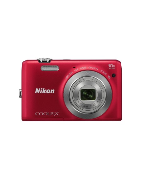 Nikon Coolpix S6700 - Cámara digital de 20 MP (zoom 10x, HD, pantalla LCD de 3") color rojo 999S6700R kiwiku.com