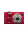 Nikon coolpix s6700 - cámara digital de 20 mp (zoom 10x, hd, pantalla lcd de 3") color rojo