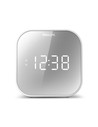 Philips Radio Despertador Efecto Espejo Tar4406/12 Blanco Con Usb y Cargador para Baterías Aaa