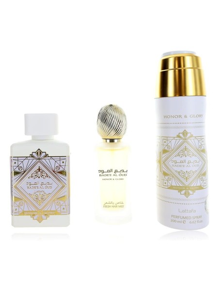 lattafa_badee_al_oud_honor_gift_set_100_ml_eau_de_parfum_con_desodorante_y_hair_mist_unisex_amber_spicy_6290362340010_promocion