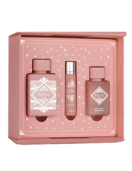 lattafa_badee_al_oud_noble_gift_set_100_ml_edp_+_12_ml_edp_+_50_ml_hair_mist_unisex_Ámbar_amaderado_6290362349365_oferta
