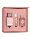 Lattafa Badee Al Oud Noble Gift Set 100 Ml Edp + 12 Ml Edp + 50 Ml Hair Mist Unisex Ámbar Amaderado