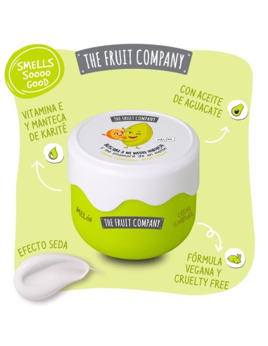 Crema Corporal Melón Efecto Seda 200 ml THE FRUIT COMPANY | Hidratación 48h Kiwiku