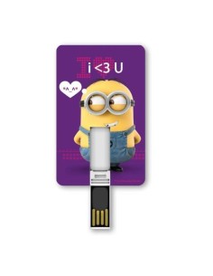 Memoria usb iconiccard 8gb - minion love 17407 kiwiku.com