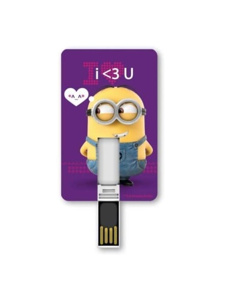 Memoria usb iconiccard 8gb - minion love 17407 kiwiku.com