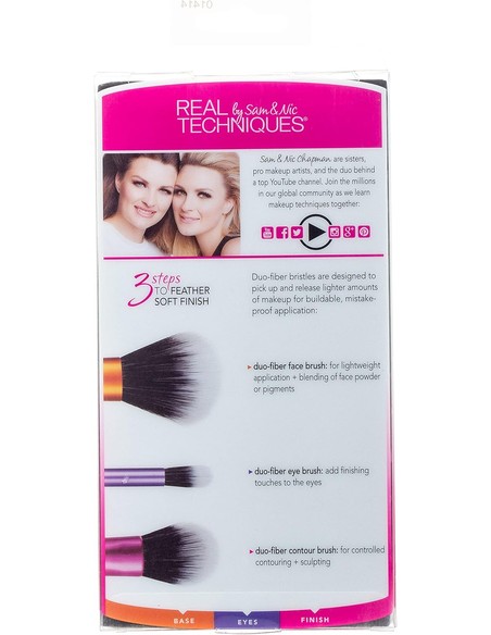 Compra Set de Cepillos Real Techniques Duo-Fiber en Kiwiku