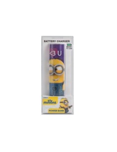 Bateria externa powerbank 2600 - minion love 17431 kiwiku.com