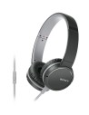 Sony mdr-zx660ap - auriculares supraurales de diadema micrófono, control remoto integrado negro